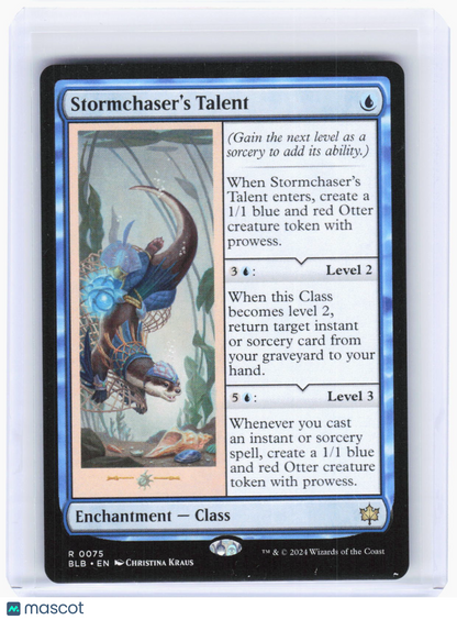 2024 Magic: The Gathering—Stormchaser's Talent #75 Bloomburrow—Rare Non-Foil