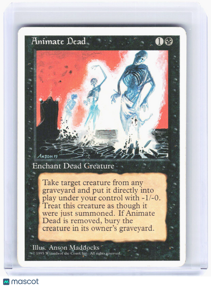 1995 Magic: The Gathering—Animate Dead #2(4ED)—Uncommon Non-Foil (MP)