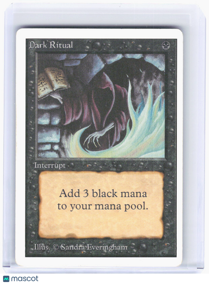 1994 Magic: The Gathering—Dark Ritual Unlimited Edition—Common Non-Foil (MP)