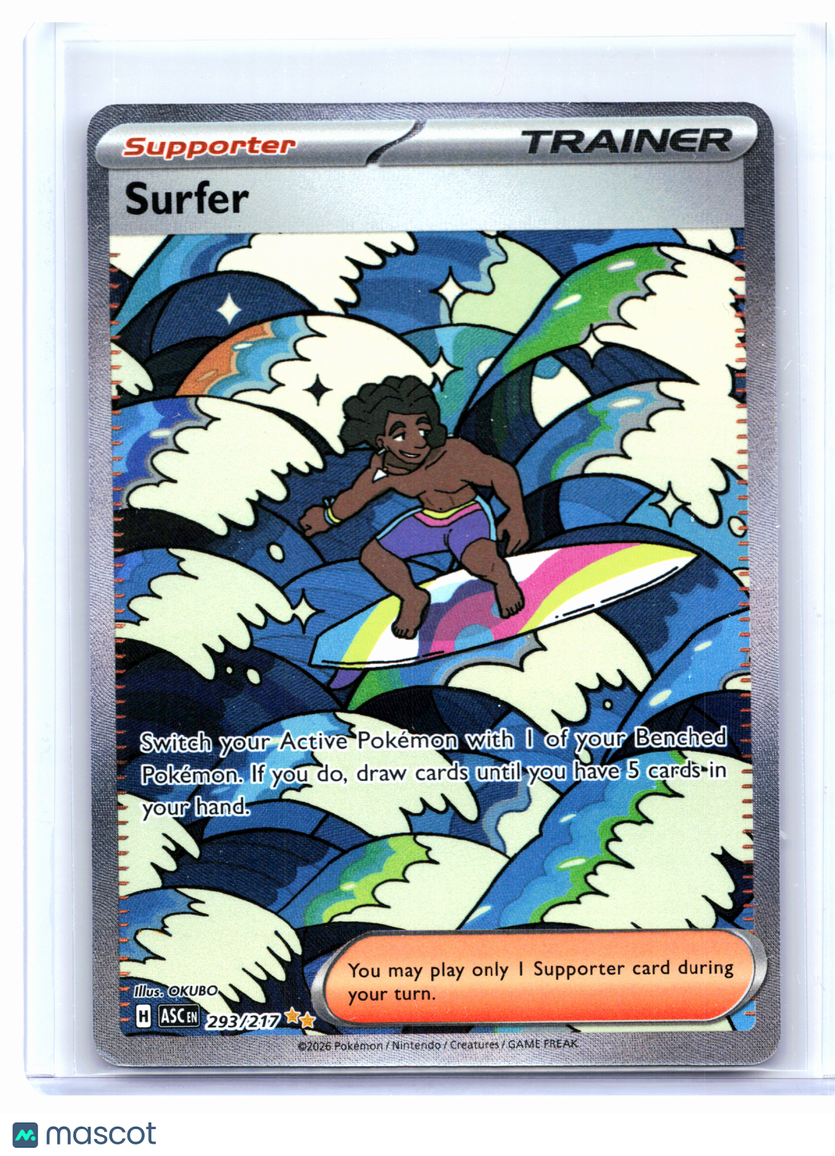 2026 Pokemon—Surfer #293/217 Ascended Heroes—Special Illustration Rare Holo