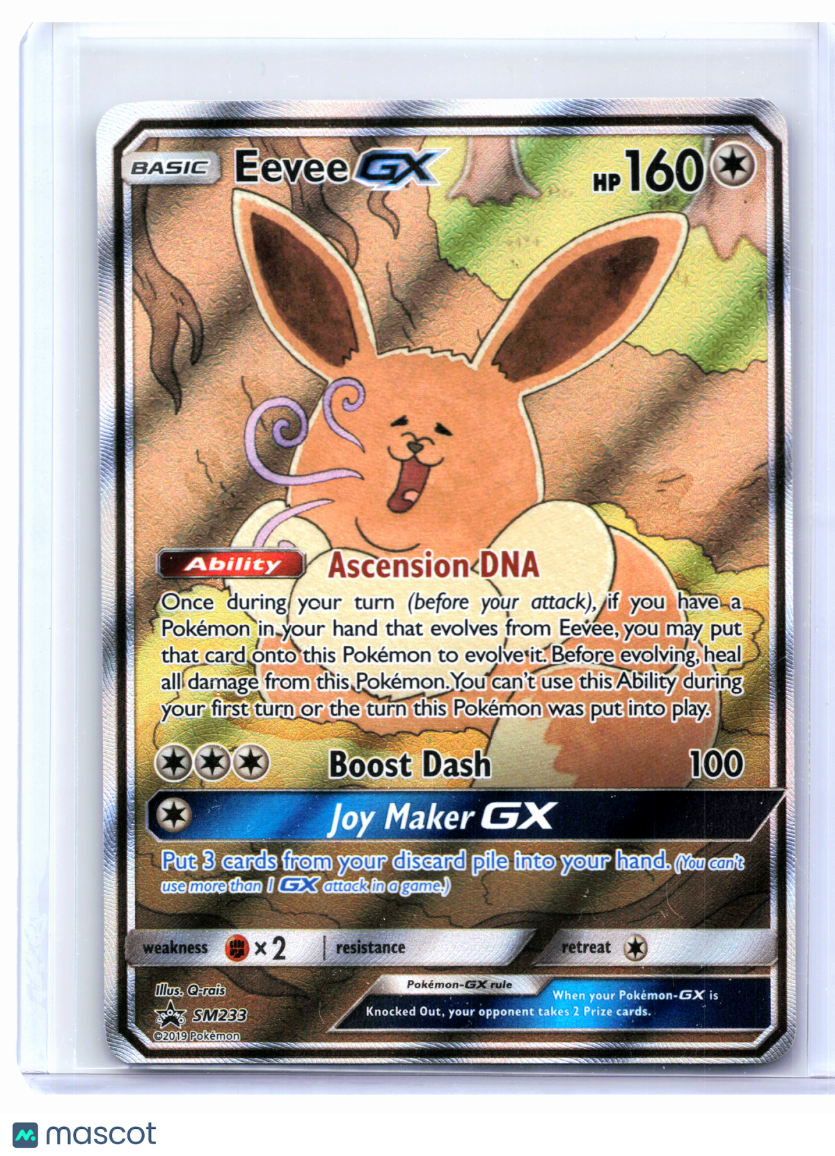 2019 Pokemon—Eevee GX #SM233 Sun & Moon Promos—Black Star Promo Holo