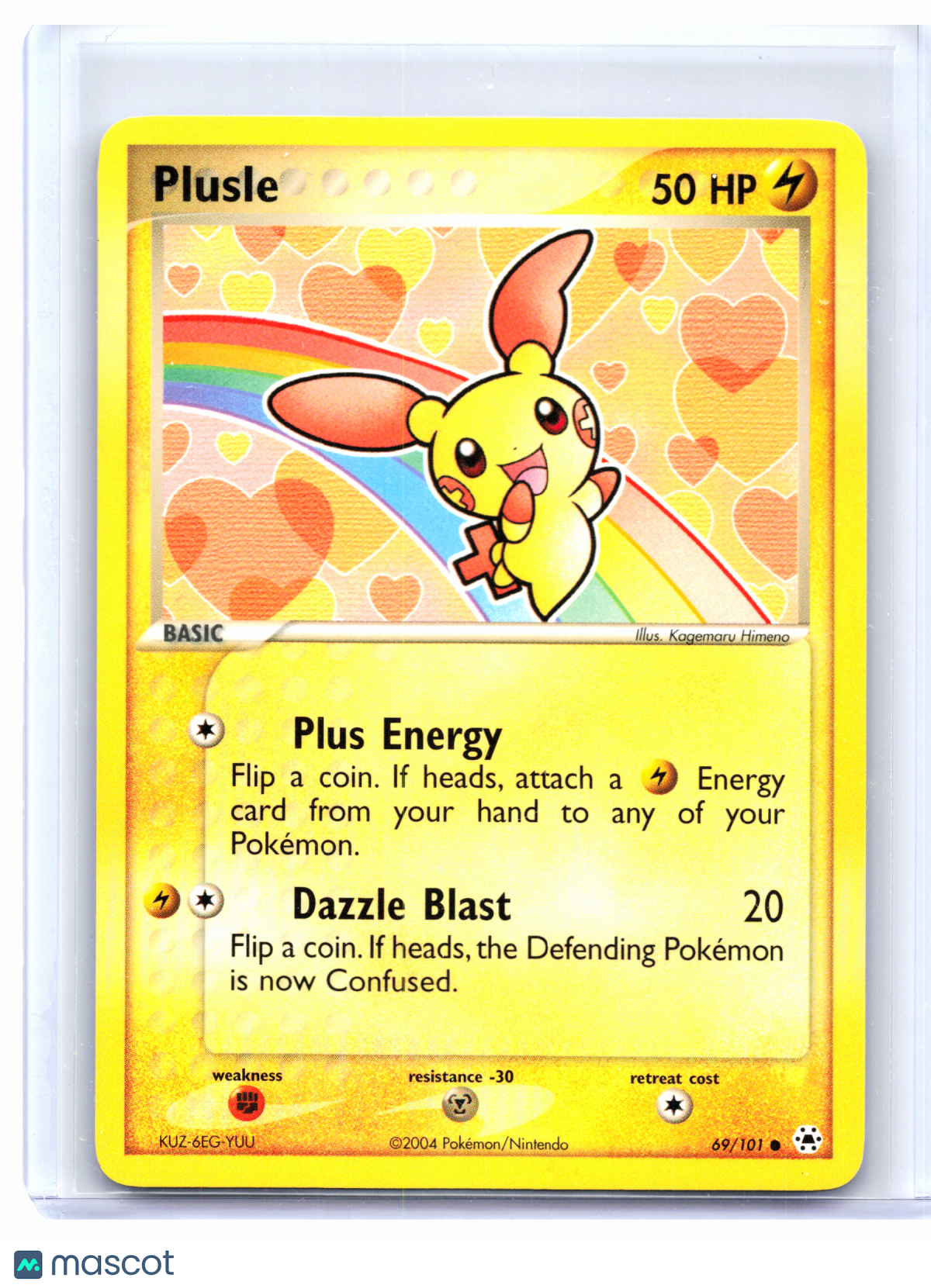 2004 Pokemon—Plusle #69/101 EX Hidden Legends—Common Nonholo