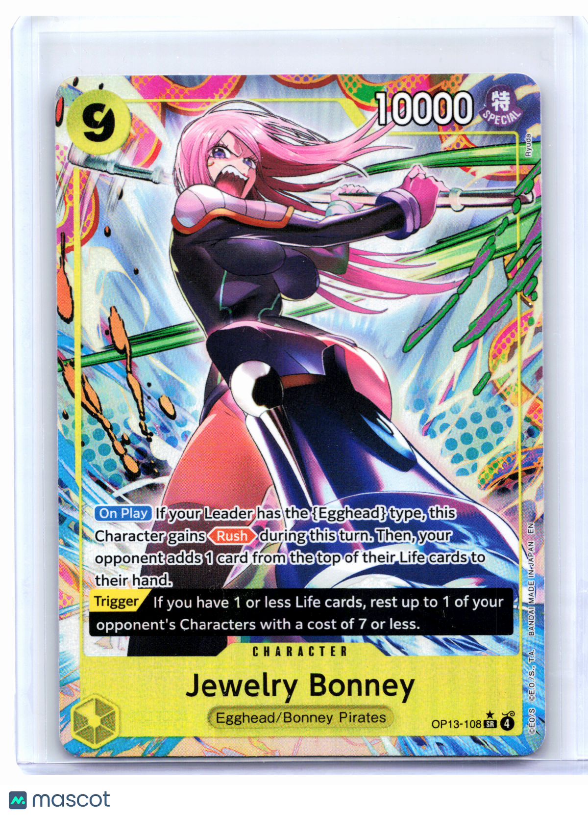 2025 One Piece—Jewelry Bonney (Alt Art) #OP13-108 Carrying On His Will—SR Foil