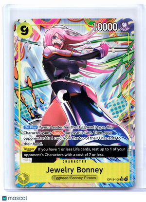 2025 One Piece—Jewelry Bonney (Alt Art) #OP13-108 Carrying On His Will—SR Foil