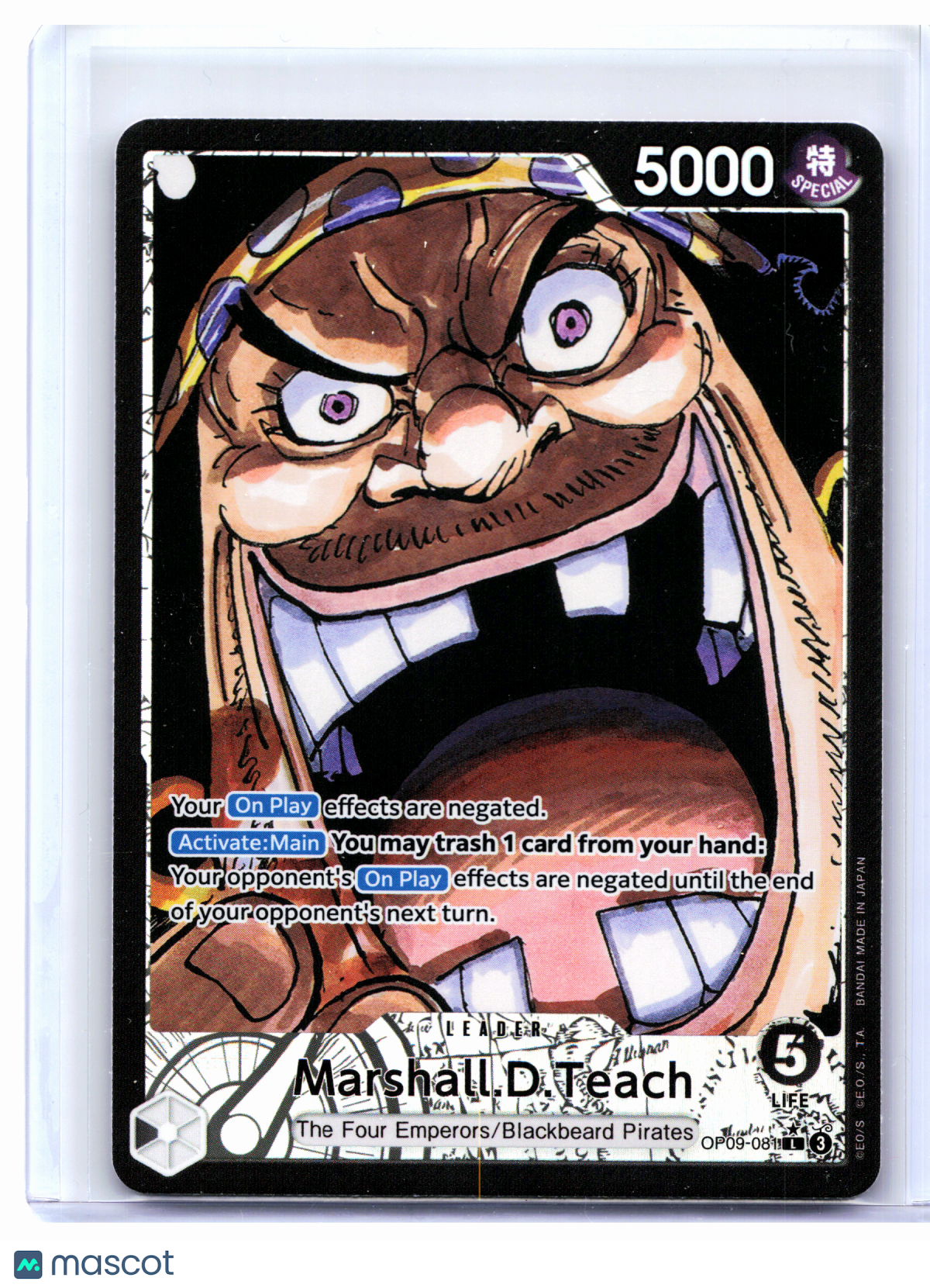 2024 One Piece—Marshall.D.Teach (Alternate Art) #OP09-081—Leader Foil
