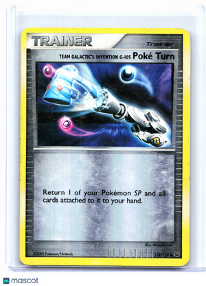 2009 Pokemon—Team Galactic's Invention G-105 Poké Turn #118 PL—Reverse Holo [HP]