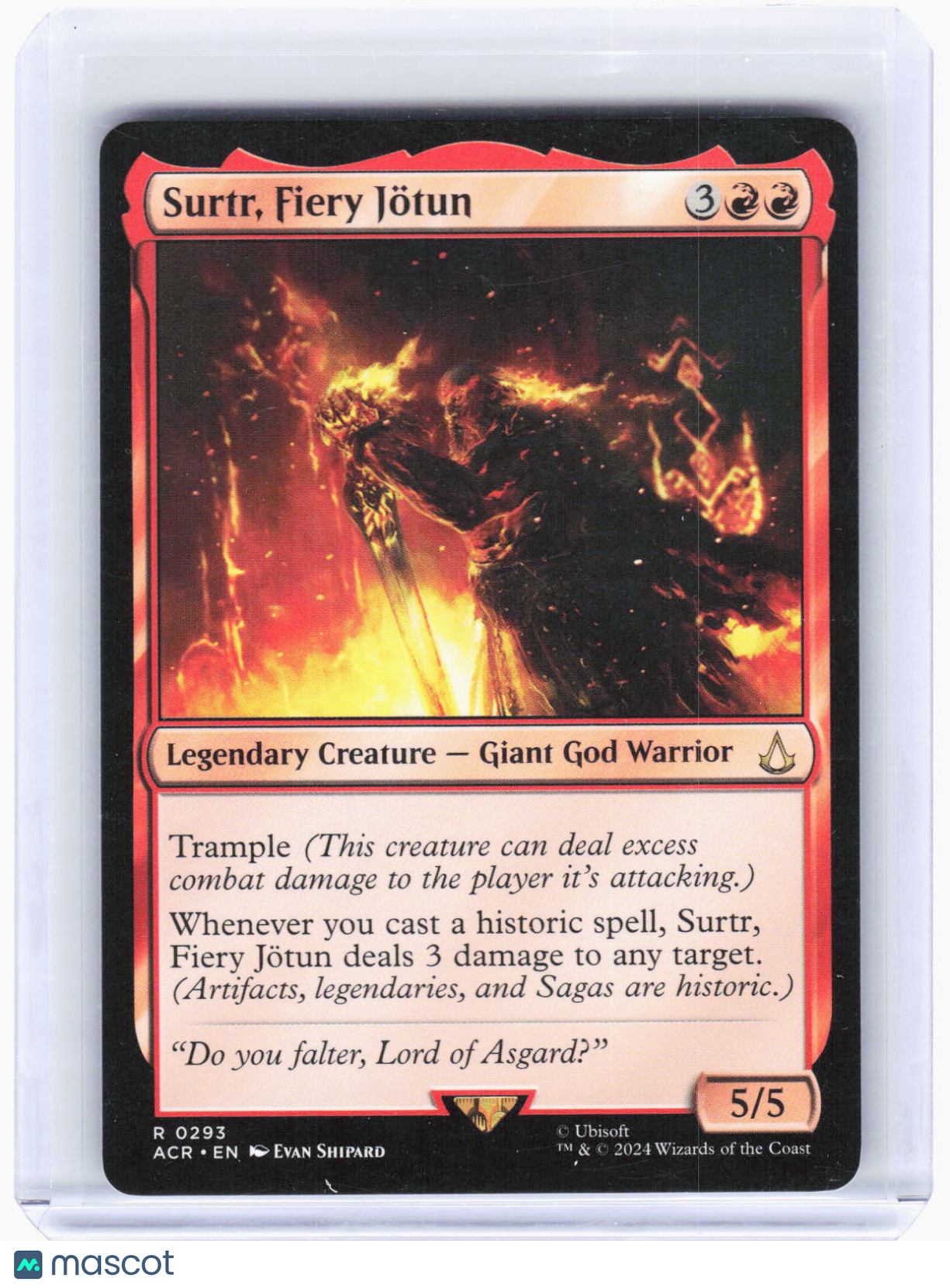 2024 Magic: The Gathering—Surtr, Fiery Jötun #293 (ACR)—Rare Non-Foil