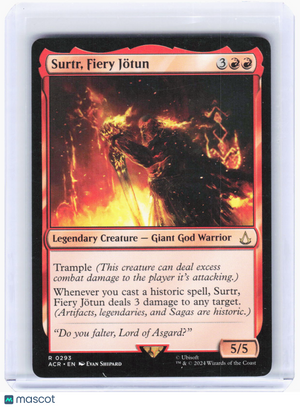 2024 Magic: The Gathering—Surtr, Fiery Jötun #293 (ACR)—Rare Non-Foil
