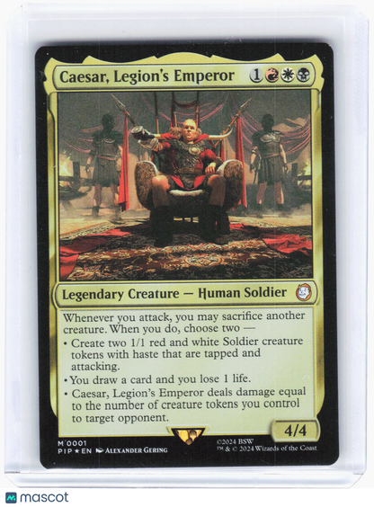 2024 Magic: The Gathering—Caesar, Legion's Emperor #1 (PIP)—Mythic Foil