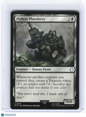 2024 Magic: The Gathering—Pitiless Plunderer #187 (PIP)—Uncommon Non-Foil