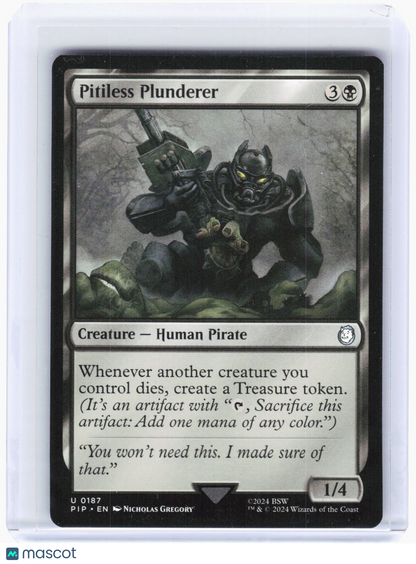2024 Magic: The Gathering—Pitiless Plunderer #187 (PIP)—Uncommon Non-Foil