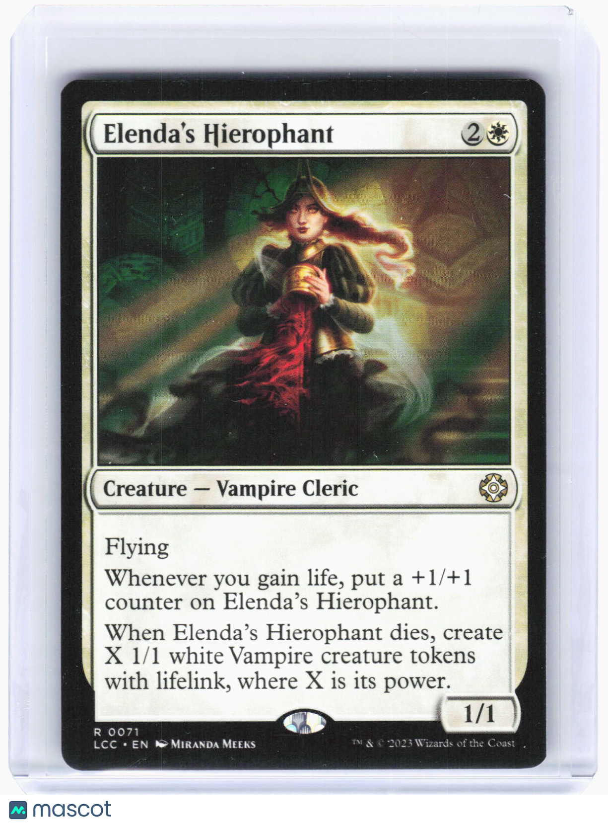2023 Magic: The Gathering—Elenda's Hierophant #71 (LCC)—Rare Non-Foil