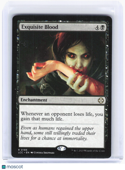 2023 Magic: The Gathering—Exquisite Blood #195 (LCC)—Rare Non-Foil