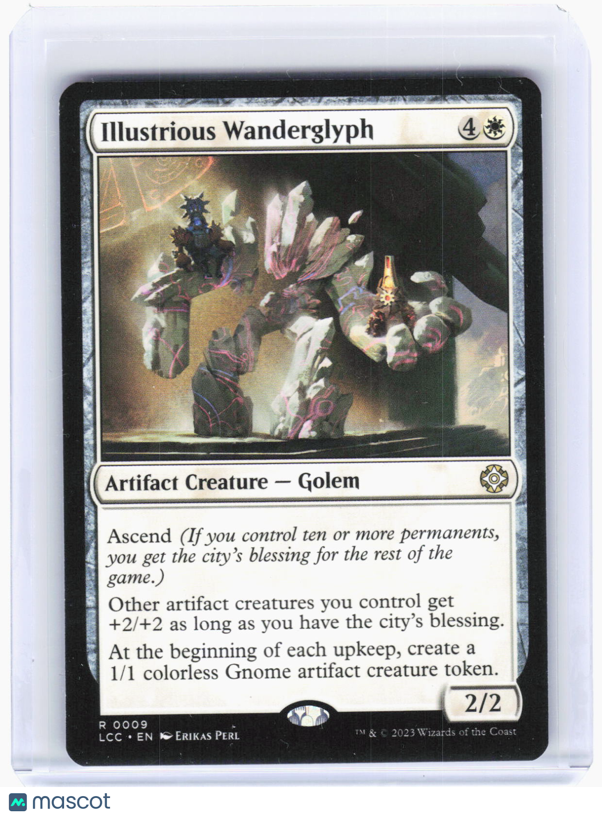 2023 Magic: The Gathering—Illustrious Wanderglyph #9 (LCC)—Rare Non-Foil
