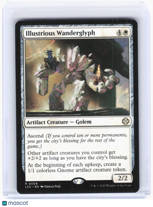 2023 Magic: The Gathering—Illustrious Wanderglyph #9 (LCC)—Rare Non-Foil