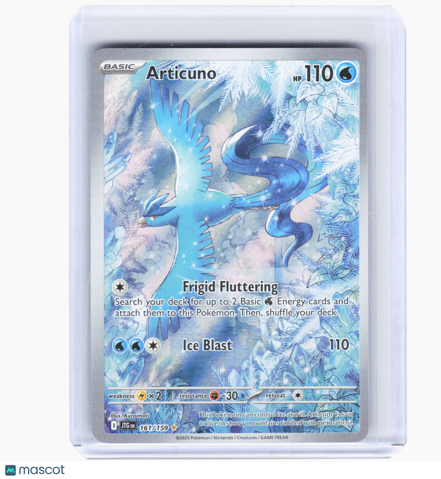 2025 Pokemon—Articuno #161/159 Journey Together—Illustration Rare Foil