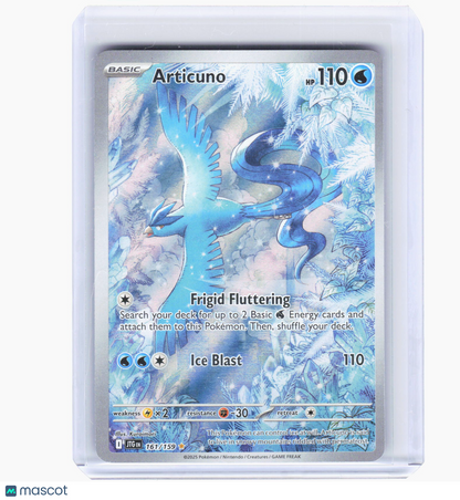 2025 Pokemon—Articuno #161/159 Journey Together—Illustration Rare Foil