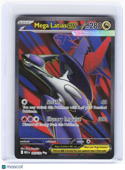 2025 Pokemon—Mega Latias ex #163/132 Mega Evolution—Ultra Rare Foil
