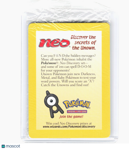 2001 Pokemon—Entei #34/53 WoTC Promo—Promo Reverse Holo (Sealed)