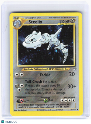2000 Pokemon—Steelix #15/111 Neo Genesis—Holo Rare Holo (Lightly Played)