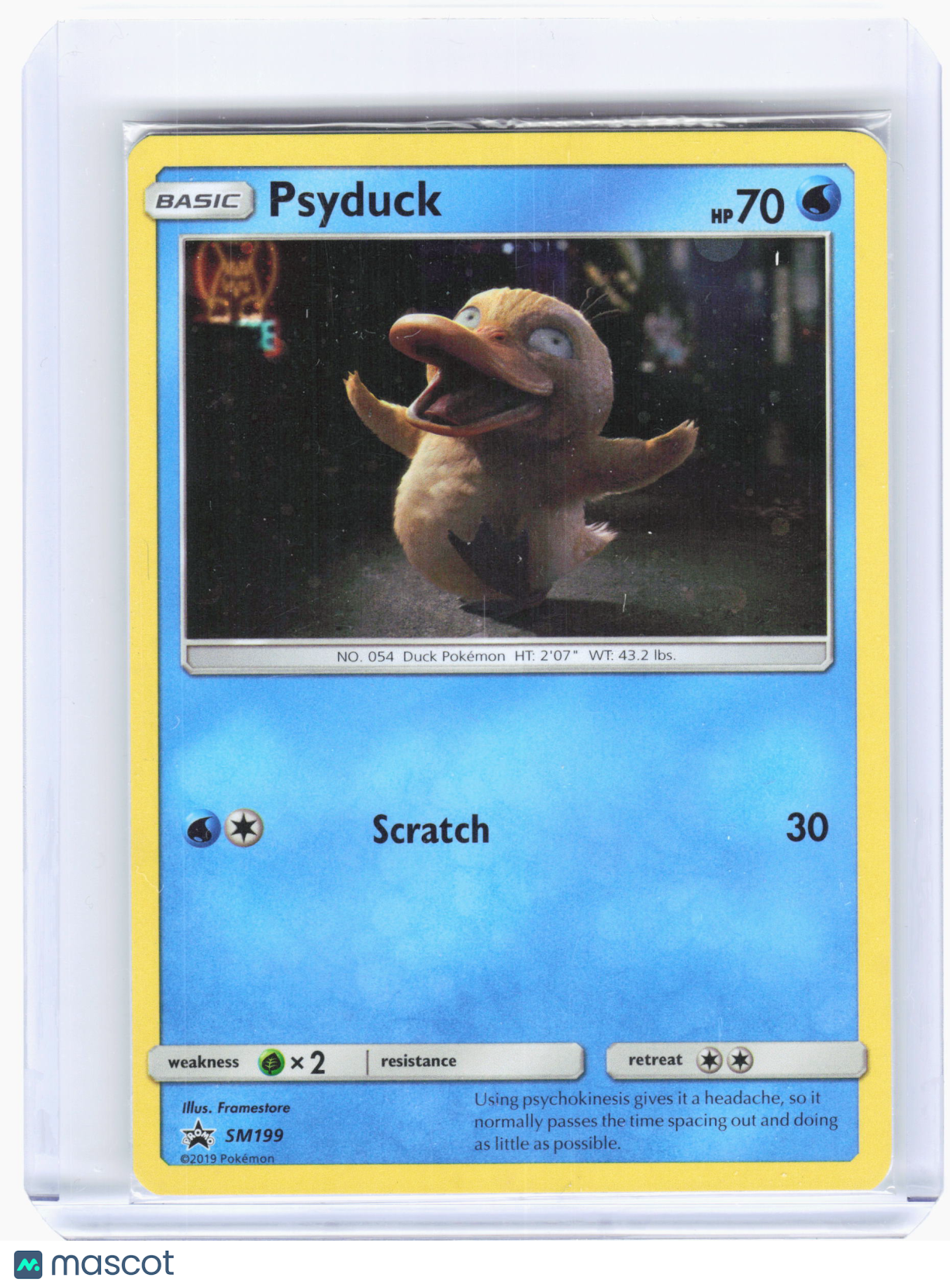 2019 Pokemon—Psyduck #SM199 SM Promos—Black Star Promo Nonholo [Sealed]