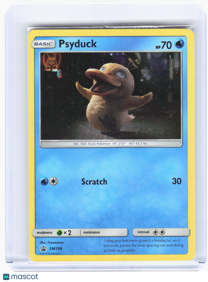 2019 Pokemon—Psyduck #SM199 SM Promos—Black Star Promo Nonholo [Sealed]