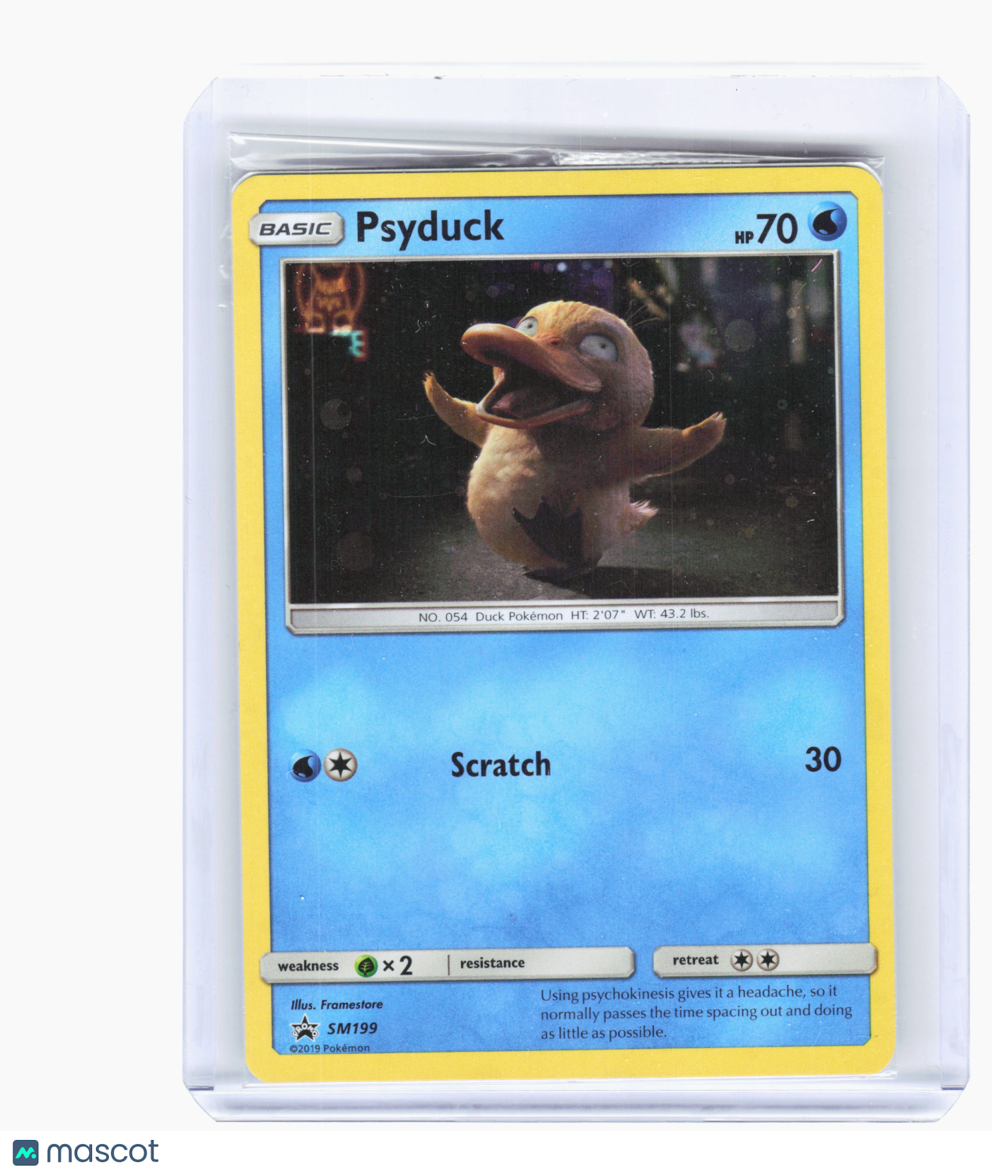2019 Pokemon—Psyduck #SM199 SM Promos—Black Star Promo Nonholo [Sealed]