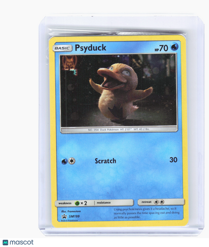 2019 Pokemon—Psyduck #SM199 SM Promos—Black Star Promo Nonholo [Sealed]
