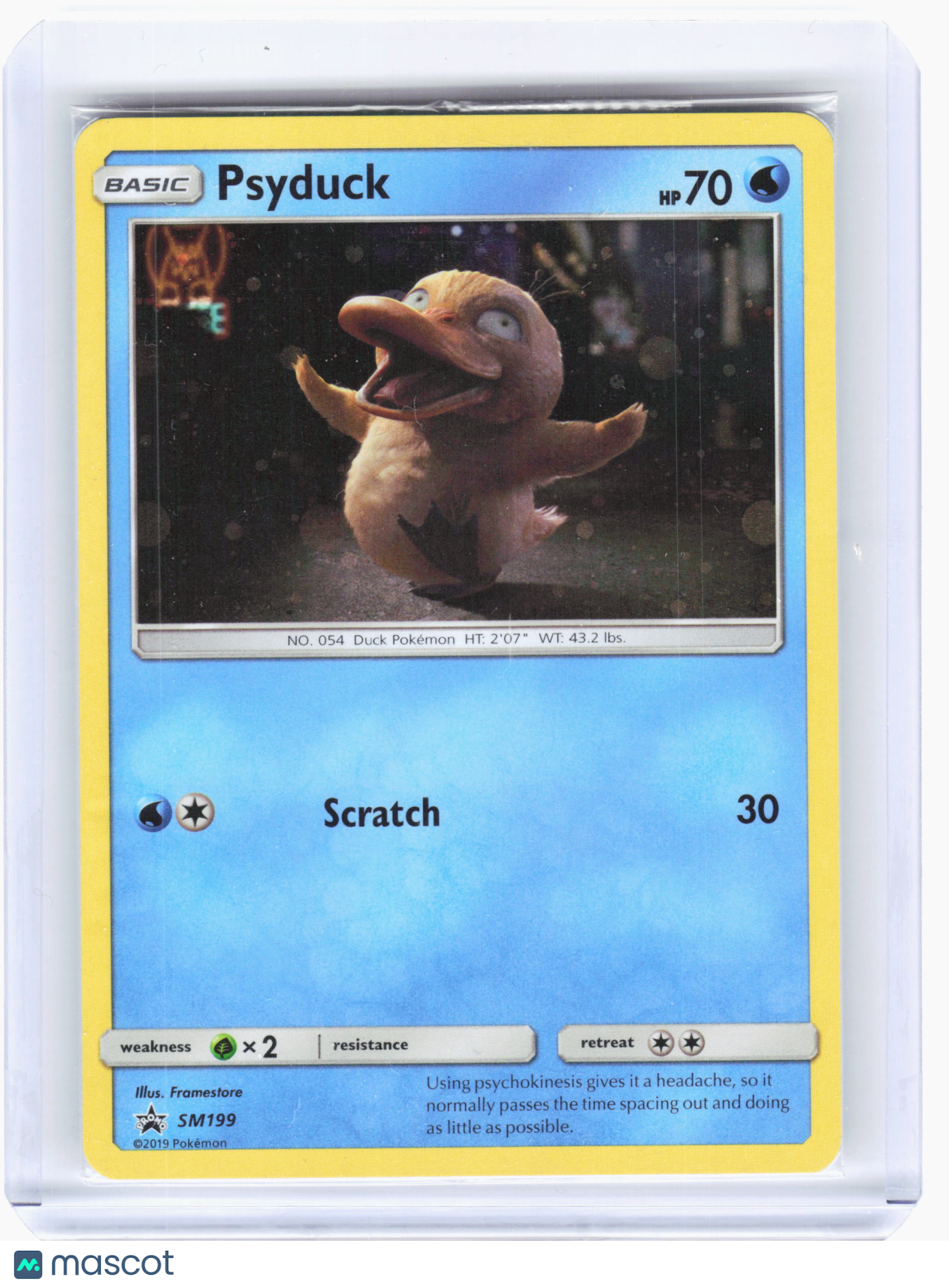 2019 Pokemon—Psyduck #SM199 SM Promos—Black Star Promo Nonholo [Sealed]
