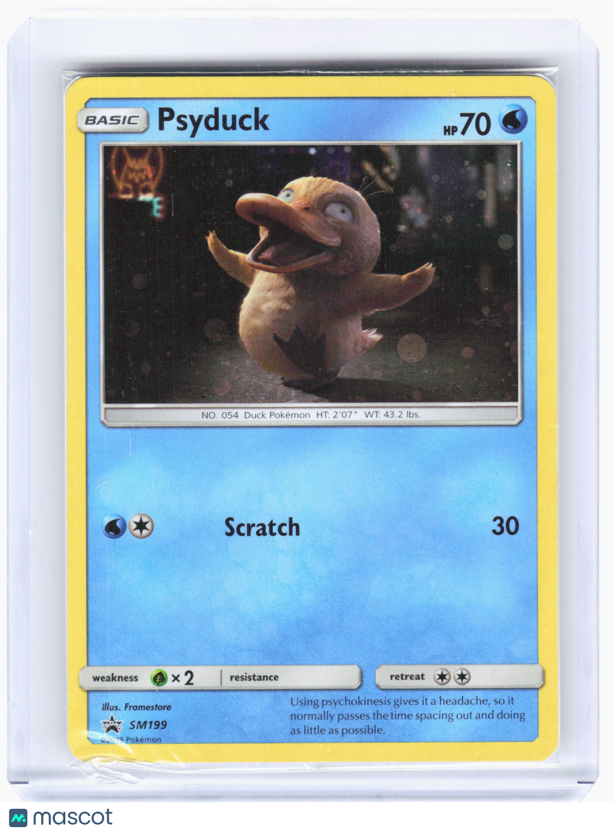2019 Pokemon—Psyduck #SM199 SM Promos—Black Star Promo Nonholo [Sealed]