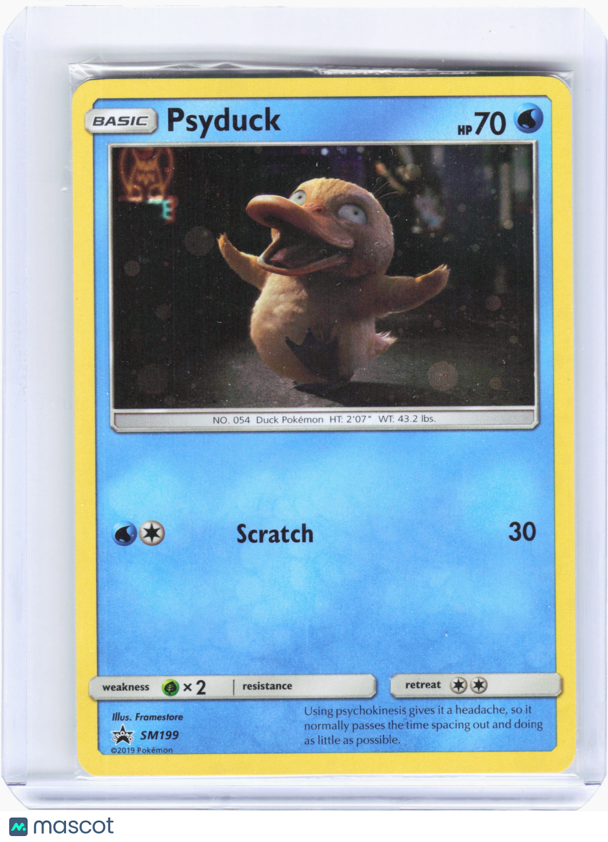 2019 Pokemon—Psyduck #SM199 SM Promos—Black Star Promo Nonholo [Sealed]