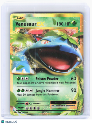 2016 Pokemon—Venusaur EX #1 Evolutions—Ultra Rare Holo