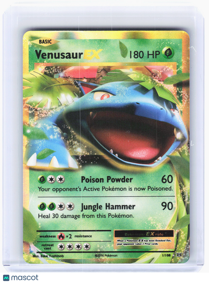 2016 Pokemon—Venusaur EX #1 Evolutions—Ultra Rare Holo