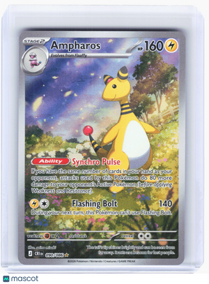 2026 Pokemon—Ampharos #90 Chaos Rising—Illustration Rare Holo