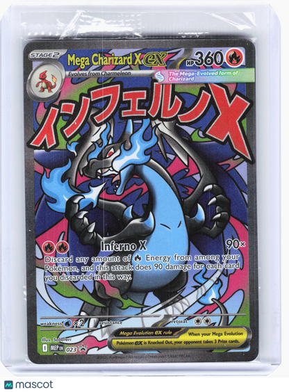 2025 Pokemon—Mega Charizard X ex #023 Mega Evolution—Black Star Promo [Sealed]