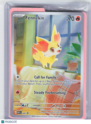 2026 Pokemon—Fennekin #80 Mega Evolution Promo—Black Star Promo Holo [Sealed]