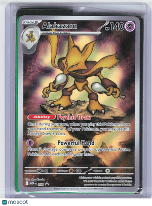 2025 Pokemon—Alakazam #9 Mega Evolution Promo—Black Star Promo Holo [Sealed]