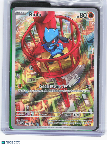 2025 Pokemon—Riolu #10 Mega Evolution Promo—Black Star Promo Holo [Sealed]