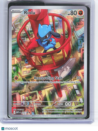 2025 Pokemon—Riolu #10 Mega Evolution Promo—Black Star Promo Holo [Sealed]