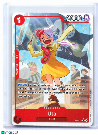 2024 One Piece—Uta (Alternate Art) #OP09-002 Emperors in the New World—Rare Foil
