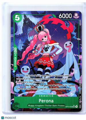 2026 One Piece—Perona (Alt Art) #OP14-033 The Azure Sea's Seven—Super Rare Foil