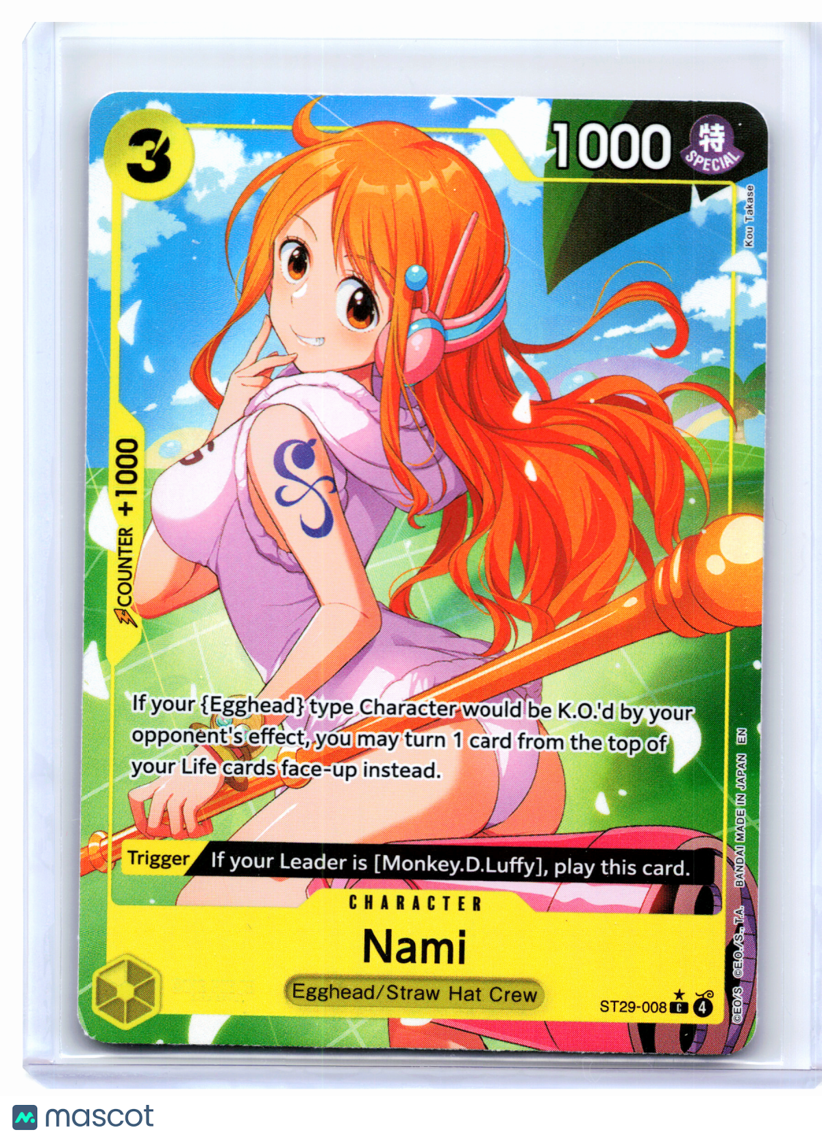 2026 One Piece Card Game—Nami (Full Art) #ST29-008 Egghead—Common Foil
