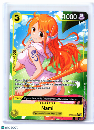 2026 One Piece Card Game—Nami (Full Art) #ST29-008 Egghead—Common Foil