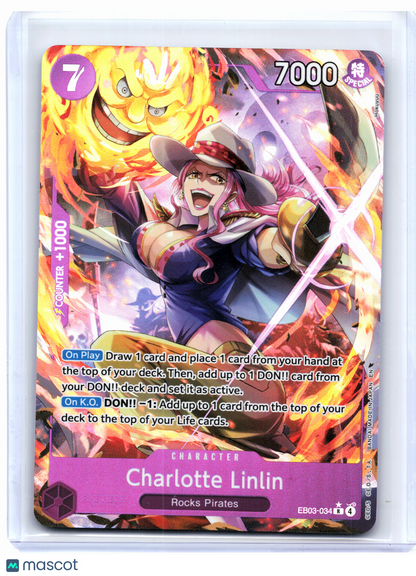 2026 One Piece—Charlotte Linlin (Alt Art) #EB03-034 Heroines Edition—Rare Foil
