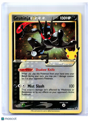 2021 Pokemon—Greninja Star #SWSH144 Celebrations—Black Star Promo Holo [LP]