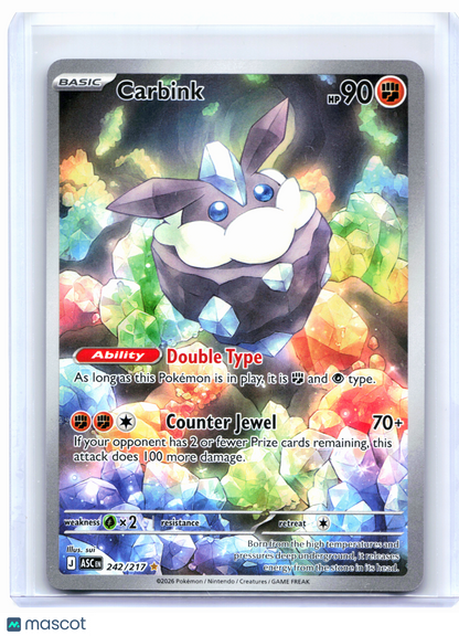 2026 Pokemon—Carbink #242/217 Ascended Heroes—Illustration Rare Holo