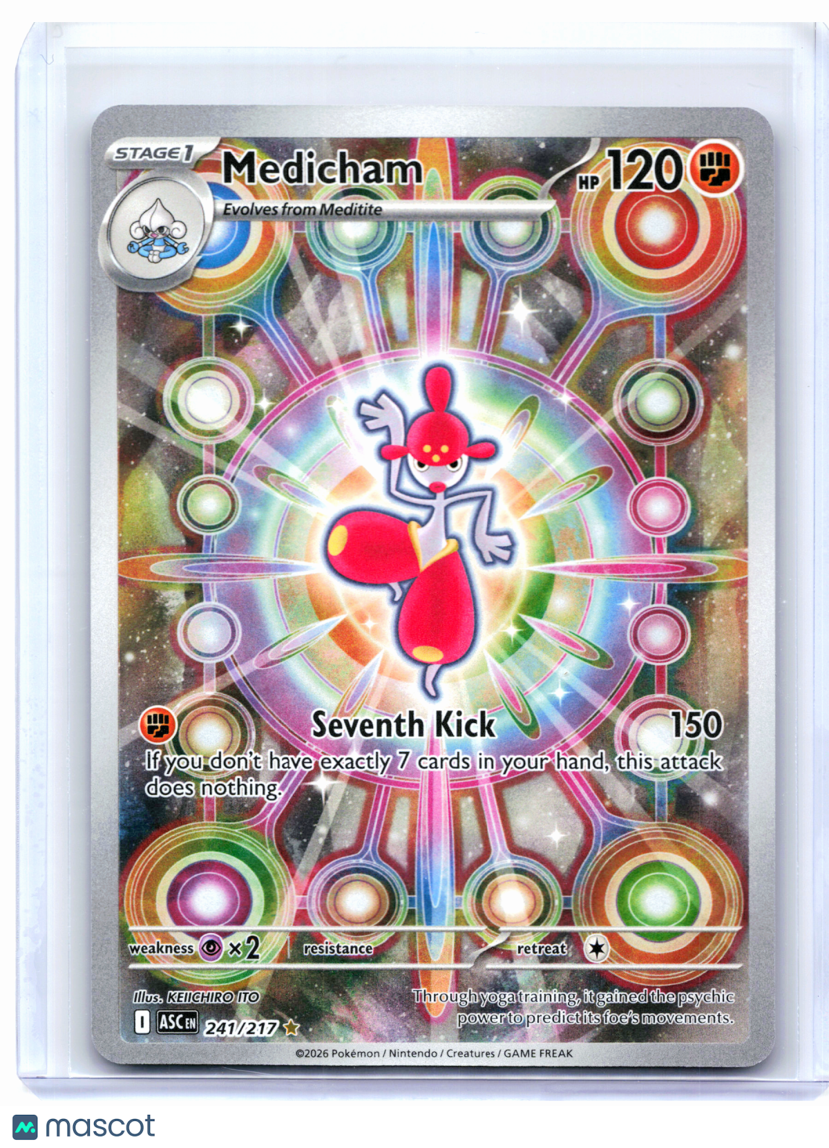 2026 Pokemon—Medicham #241/217 Ascended Heroes—Illustration Rare Holo