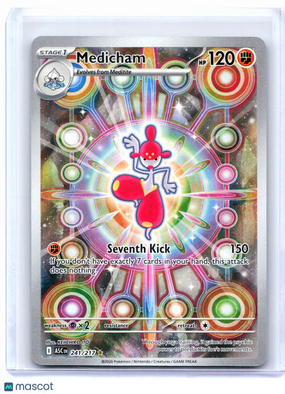 2026 Pokemon—Medicham #241/217 Ascended Heroes—Illustration Rare Holo