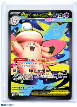 2026 Pokemon—Mega Clefable ex #103/088 Perfect Order—Ultra Rare Holo