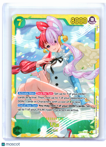 2026 One Piece Card Game—Uta #EB03-061 Heriones Edition—Secret Rare Foil